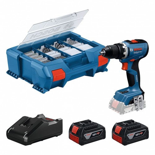 BOSCH GSR 18V-65 PROFESSIONAL Akku-Bohrschrauber, 2×GBA 4.0Ah, L-Boxx 06019N3207