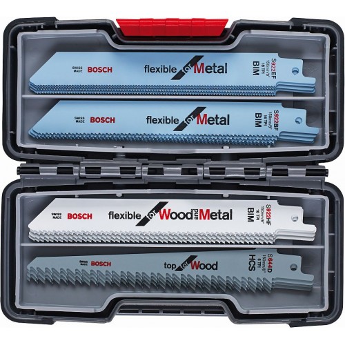 BOSCH "TOUGH BOX" Säbelsägeblatt-Set 20 St Wood and Metal 2607010902