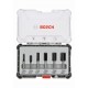 BOSCH Fräser-Set, 6-teiliges Nutfräser-Set, 8-mm-Schaft 2607017466