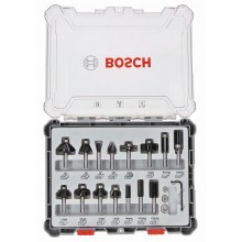 BOSCH 15-teiliges Fräser-Set, 8-mm-Schaft 2607017472