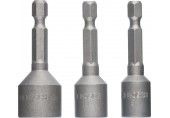 BOSCH 3-teiliges Steckschlüsselpack, 8/10/13 mm 2608551078