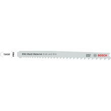 BOSCH PRO Multi Material thick and thin T345XF Stichsägeblatt, 132 mm, 3-tlg. 2608634993