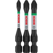 BOSCH PRO Pozidriv Impact Bit Set, PZ1, PZ2, PZ3, 55 mm, 3-tlg. 2608521U57