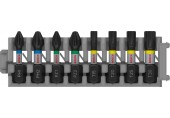 BOSCH PRO Impact Schrauberbit Set, PH1; PH2; PZ1; PZ2; T15; T20; T25; T30, 25 mm, 8-tlg.