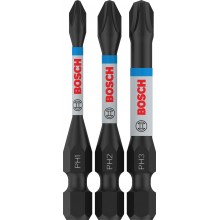 BOSCH PRO PH Impact Bit, PH1 x 55, PH2 x 55, PH3 x 55 mm, 3-tlg. 2608522491