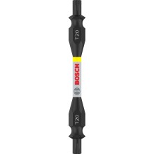 BOSCH PRO Impact Schrauberbit mit Doppelklingen und Pick and Click-Einsätzen, T20, 65 mm