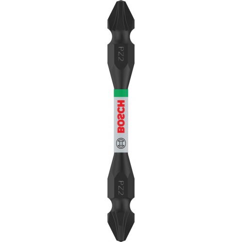 BOSCH PRO Impact Schrauberbit mit Doppelklingen und Pick and Click-Einsätzen, PZ2, 65 mm