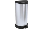 CURVER DECO BIN 40L Treteimer 30,9 x 34,9 x 69,7 cm silber metallic 02150-582