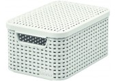 CURVER STYLE S Aufbewahrungsbox mit Deckel 29,1 x 19,8 x 14,2 cm creme 03617-885