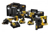 DeWALT DCK422P3T Kombo pack DCD796+DCH273+DCF887+DCG405+3 x 5,0 Ah+DCB1104