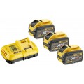 DeWALT DCB118X3-QW Akku Starter 54V Ladegerät DCB118 + 18V 3x9,0Ah