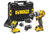 DeWALT DCD703L2T-QW Akku-Bohrschrauber (57 Nm/12V/2x3,0Ah) Tstak