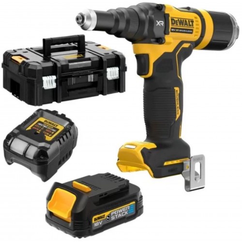 DeWALT DCF403E1GT-QW Kabellos Nietmaschine (18V/1x1,7Ah) Tstak