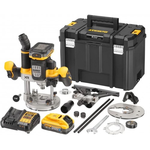 DeWALT DCW620H2-QW Akku-Oberfräse (12mm/18V/2x5,0Ah) Tstak