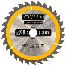 DeWALT DT1932-QZ Kreissägeblatt für Handkreissägen, 160 x 20 mm, 30WZ