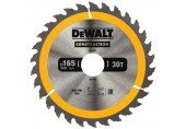 DeWALT DT1937-QZ Kreissägeblatt für Handkreissägen, 165 x 30 mm, 30WZ