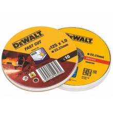 DeWALT DT3507-QZ Trennscheibe Edelstahl flach 125 x 1.0 mm 10 Stück/Dose