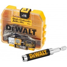 DeWALT DT71511-QZ 16-teiliger Bitsatz mit magnetischer Schraubenführung