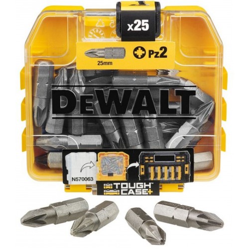 DeWALT DT71521-QZ Bitbox mit 25 Bits PZ 2