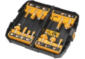 DeWALT DT90016-QZ Fräser-Set 12-teilig mit 8 mm Schaft