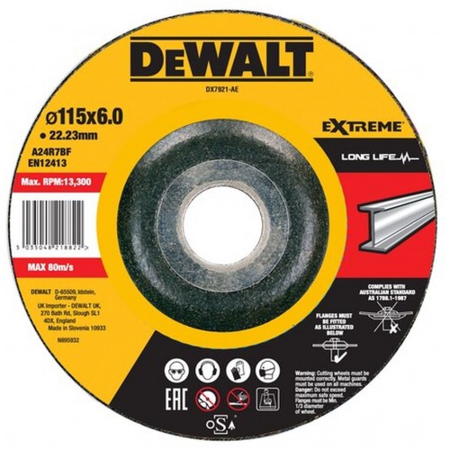 DeWALT DX7921 Schruppscheibe 115x6x22,23 mm Metall