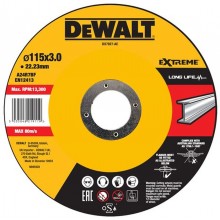 DeWALT DX7927 Trennscheibe 115x3x22,23 mm Metall