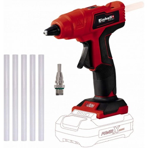 Einhell TE-CG 18 Li - Solo Akku-Heißklebepistole (18V/ohne akku) 4522200