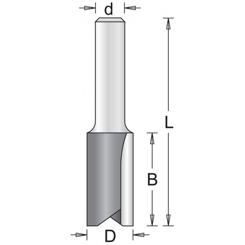 HiKOKI 754005 Nutfräser 8x19x57mm, 6 mm