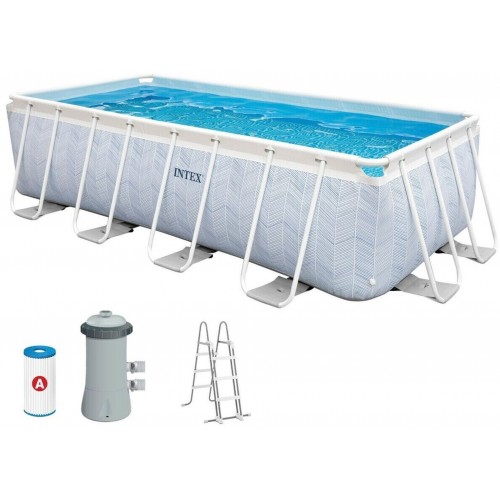 INTEX Chevron Prism Rechteckiges Pool-Set 400x200x100 cm 26780NP