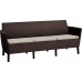 KETER SALEMO 3-Sitzer Sofa, 187 x 67 x 76 cm, braun/beige 17209039