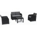 KETER ROSALIE Lounge-Set 4-tlg., graphit/grau 17210753