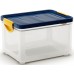 KIS CLIPPER BOX M 20L 40x28,5x24,5cm transparent/blau