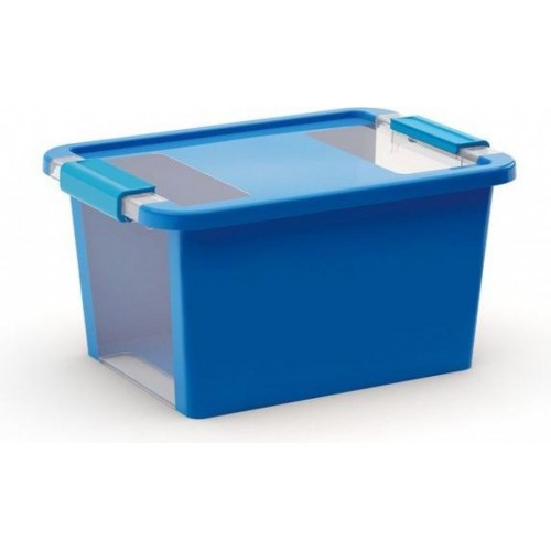 KIS BI BOX S 11L 36,5x26x19cm blau/transparent