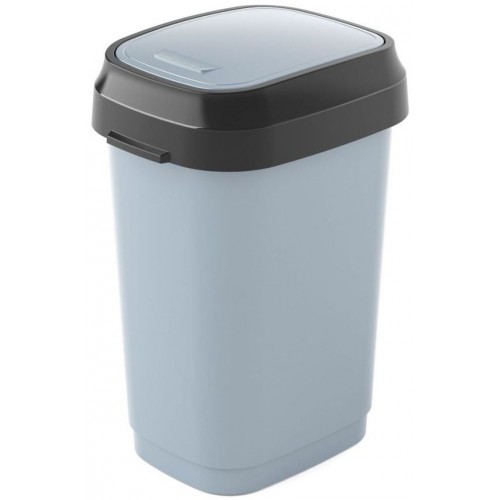 KIS DUAL SWING BIN M 25L Abfalleimer 26x37x47,5cm grau