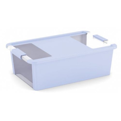 KIS BI BOX M 26L 55x35x19cm blueberry/transparent