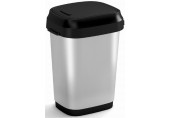 KIS DUAL SWING BIN STYLE S 10L Abfalleimer 19 x 25 x 32 cm silber