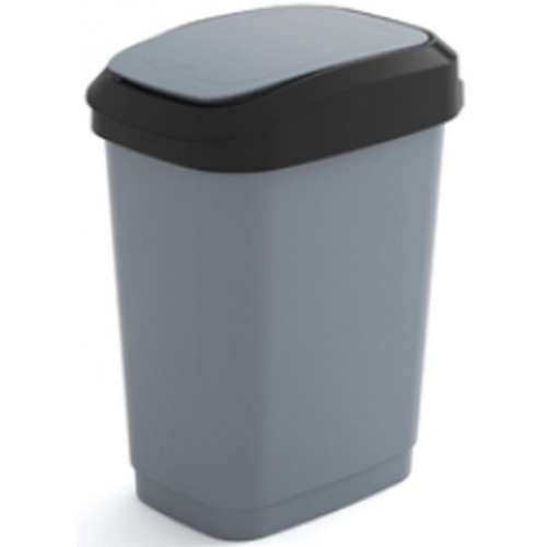 KIS DUAL TOUCH BIN M 25L Abfalleimer 26x37x47cm grau