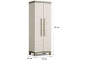 KIS EXCELLENCE UTILITY Kunststoffschrank 65x45x182cm Sand