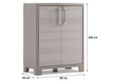 KIS GULLIVER NIEDRIG Kunststoffbox 80x44x100cm beige