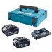 Makita 197629-2, Power Source Kit 5 Ah 2x Akku 1850B+Ladegerät DC18RD + Makpac Gr. 3