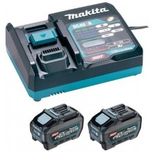 Makita 1911V6-0 Power Source-Kit Li-ion XGT 40V 2xBL4050F+1xDC40RA