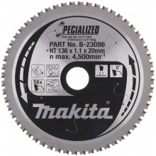 Makita B-33744 Sägeblätt 56T, 136x20mm