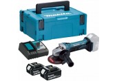 Makita DGA452RTJ Winkelschleifer 115mm (2 x 5,0Ah//18V) Makpac