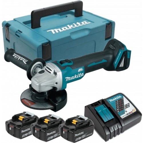 Makita DGA504RT3J Akku-Winkelschleifer (125mm/18V/3x5,0Ah) Makpac