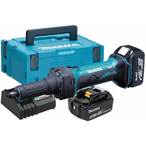 Makita DGD800RTJ Akku-Geradschleifer Li-ion LXT 18V/5,0Ah, Makpac