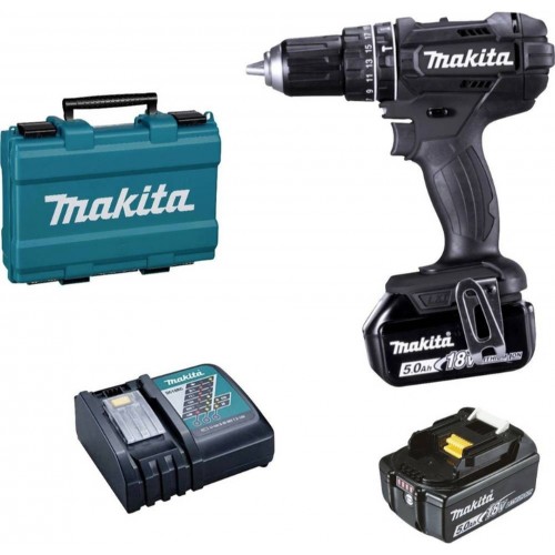 Makita DHP482RTEB Akku-Schlagbohrschrauber Li-ion Black Edition (2x5,0Ah/18V) Makpac