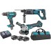 Makita DLX3078TX1 Akku-Set DGA504+DHR241+DDF482 Li-ion LXT 18V (3x5,0Ah+DC18RC)