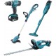 Makita DLX4093 Akku-Set DHP453Z+DUR181Z+DCL180Z+DUH523Z Li-ion LXT 18V (2xBL1830B+DC18RC)