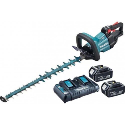 Makita DUH601PTE Akku-Heckenschere 600mm Li-ion LXT (2x5,0Ah/18V)