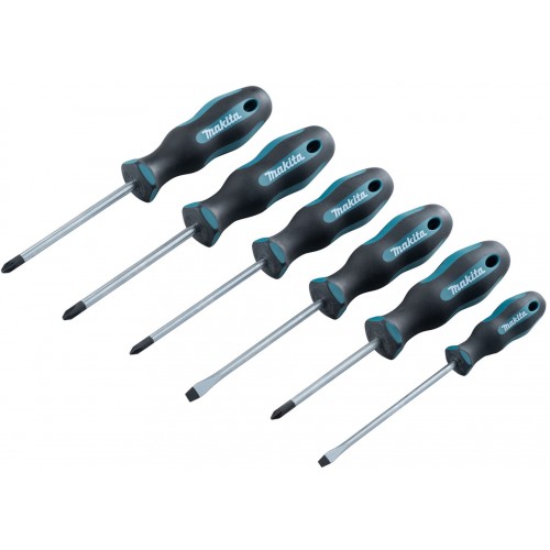 Makita E-10528 Schraubendreher Set 6-tlg (4xSL+2xPH+2xPZ)